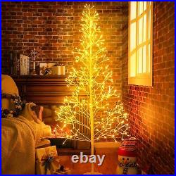 Christmas Lighted Birch Trees Alpine Artificial Christmas Tree Bendable Twig