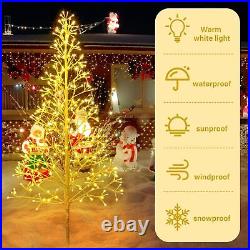 Christmas Lighted Birch Trees Alpine Artificial Christmas Tree Bendable Twig