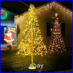 Christmas Lighted Birch Trees Alpine Artificial Christmas Tree Bendable Twig