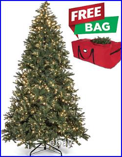 Christmas Tree 10 Ft- Pre-Lit White and Multi-Color Premium LED Lights Artific