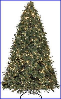 Christmas Tree 10 Ft- Pre-Lit White and Multi-Color Premium LED Lights Artific