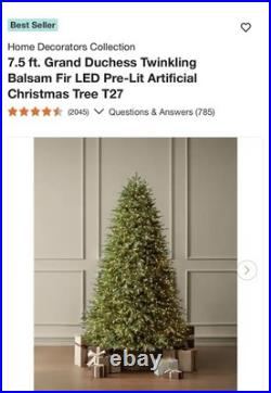Christmas Tree 7.5ft Grand Duchess Twinkling LED Pine Artificial Tree (NEW)
