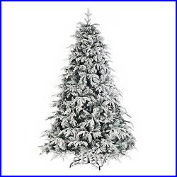 Christmas Tree Artificial Holiday Led Lights Xmas Pre-Lit Pine Decor Stand 7 Ft