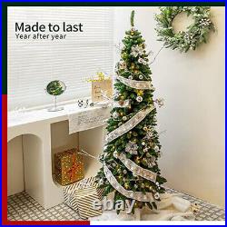 Christmas Tree Artificial Xmas 7FT Pre-Lit Douglas Fir with Bicolor LED Lights