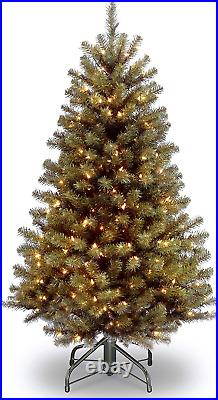 Christmas Tree, Green, North Valley Spruce, White Lights, Includes Stand, 4.5 Fe