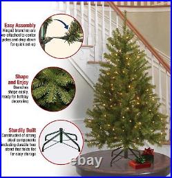 Christmas Tree, Green, North Valley Spruce, White Lights, Includes Stand, 4.5 Fe
