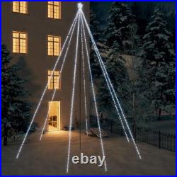 Christmas Tree Lights Indoor Outdoor 1300 LEDs Cold White 26 ft