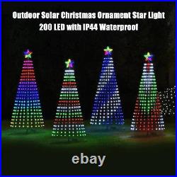 Christmas Tree Lights Waterproof Bright LED Lighted Tree Outdoor Garden Decor