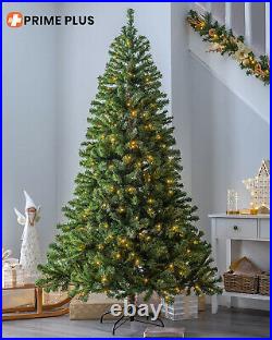 Christmas Tree Pre-Lit WithLED Lights 6(700 Tips)& 7ft(1000 Tips) Stand XMAS Bushy
