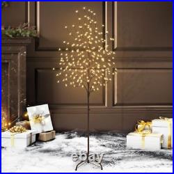 Christmas Tree with Lights Artificial Sakura Cherry Blossom Adjustable Branches