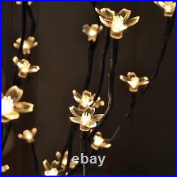 Christmas Tree with Lights Artificial Sakura Cherry Blossom Adjustable Branches