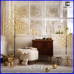 Christmas Tree with Lights Artificial Sakura Cherry Blossom Adjustable Branches