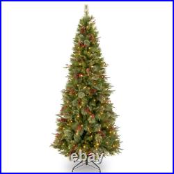 Colonial 90'' Lighted Artificial Spruce Christmas Tree