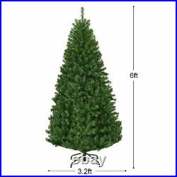 Costway 6Ft Pre-Lit Artificial Christmas Tree Hinged 350 LED Lights Costway 6Ft Pre-Lit Artificial Christmas Tree Hinged 350 LED Lights