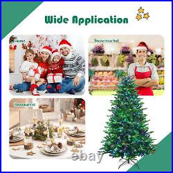 Costway 6ft App-Controlled Pre-lit Christmas Tree Multicolor Lights with 15 Modes