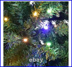 Costway 8 Ft. Pre-lit Led Premium Hinged Artificial Christmas Tree With 750 Led
