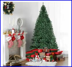 Costway 8 Ft. Pre-lit Led Premium Hinged Artificial Christmas Tree With 750 Led