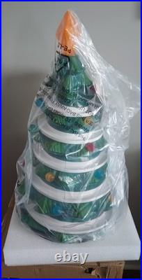 Cracker Barrel Animated Lighted Christmas Tree Blow Mold NIB 2025