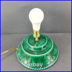 DAMAGED Vintage Lighted Christmas Tree 18 With Base Ceramic Albertas Mold 1978