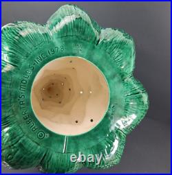 DAMAGED Vintage Lighted Christmas Tree 18 With Base Ceramic Albertas Mold 1978