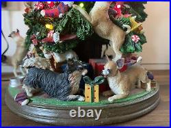 DANBURY MINT Chihuahua DOG LIGHTED CHRISTMAS TREE No Star Retired HTF