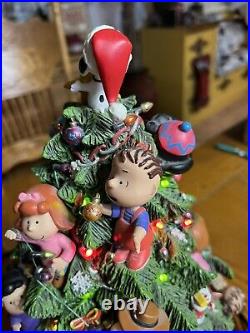 DANBURY MINT THE PEANUTS CHRISTMAS TREE Lighted SNOOPY CHARLIE BROWN LINUS Rare DANBURY MINT THE PEANUTS CHRISTMAS TREE Lighted SNOOPY CHARLIE BROWN LINUS Rare