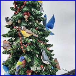 Danbury Mint Birdwatcher's Christmas Tree Birds Lighted Holiday With Styrofoam