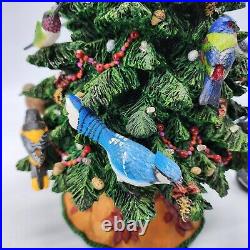 Danbury Mint Birdwatcher's Christmas Tree Birds Lighted Holiday With Styrofoam
