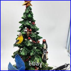 Danbury Mint Birdwatcher's Christmas Tree Birds Lighted Holiday With Styrofoam