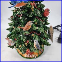 Danbury Mint Birdwatcher's Christmas Tree Birds Lighted Holiday With Styrofoam
