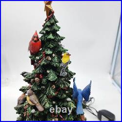 Danbury Mint Birdwatcher's Christmas Tree Birds Lighted Holiday With Styrofoam