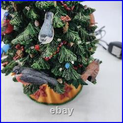 Danbury Mint Birdwatcher's Christmas Tree Birds Lighted Holiday With Styrofoam