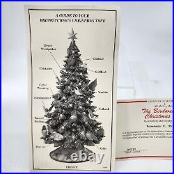Danbury Mint Birdwatcher's Christmas Tree Birds Lighted Holiday With Styrofoam