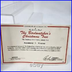 Danbury Mint Birdwatcher's Christmas Tree Birds Lighted Holiday With Styrofoam