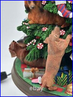 Danbury Mint Dachshund Dog 12 Lighted Christmas Tree with Star