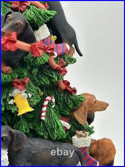 Danbury Mint Dachshund Dog 12 Lighted Christmas Tree with Star