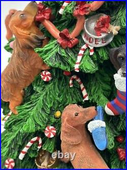 Danbury Mint Dachshund Dog 12 Lighted Christmas Tree with Star