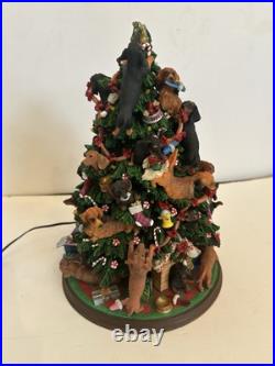 Danbury Mint Dachshund Weiner Dog 12 Lighted Christmas Tree No Star