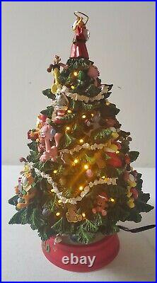 Danbury Mint Light Up Garfield Christmas Tree in Original Box Very Rare