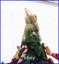 Danbury Mint Miniature Pinscher Dog 13 Ceramic Lighted Christmas Tree with Damage