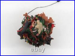 Danbury Mint Miniature Pinscher Dog 13 Ceramic Lighted Christmas Tree with Damage