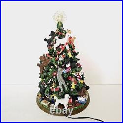 Danbury Mint Poodle Lighted Christmas Tree With Star