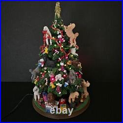 Danbury Mint Poodle Lighted Christmas Tree With Star