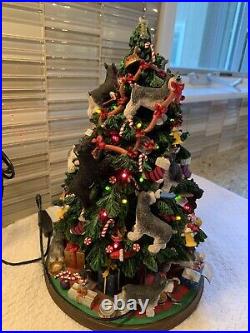 Danbury Mint Schnauzer Christmas Tree Lighted Works Dog Novelty 12 Danbury Mint Schnauzer Christmas Tree Lighted Works Dog Novelty 12