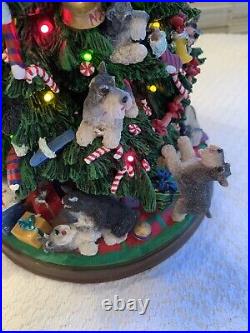 Danbury Mint Schnauzer Christmas Tree Lighted Works Dog Novelty 12 Danbury Mint Schnauzer Christmas Tree Lighted Works Dog Novelty 12