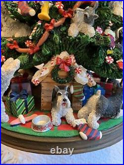 Danbury Mint Schnauzer Christmas Tree Lighted Works Dog Novelty 12 Danbury Mint Schnauzer Christmas Tree Lighted Works Dog Novelty 12
