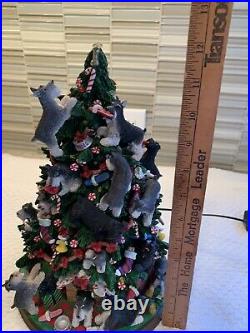 Danbury Mint Schnauzer Christmas Tree Lighted Works Dog Novelty 12 Danbury Mint Schnauzer Christmas Tree Lighted Works Dog Novelty 12