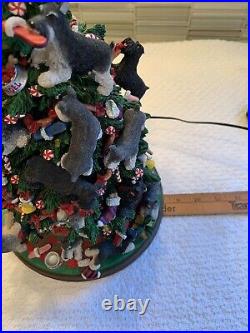Danbury Mint Schnauzer Christmas Tree Lighted Works Dog Novelty 12 Danbury Mint Schnauzer Christmas Tree Lighted Works Dog Novelty 12