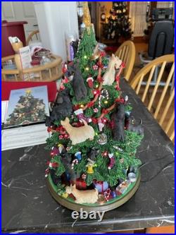 Danbury Mint Scottish Terrier Lighted Christmas Tree Mint Condition