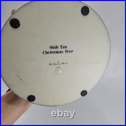 Danbury Mint Shih Tzu Lighted Christmas Tree 12Figurine Holidays Dogs No Star